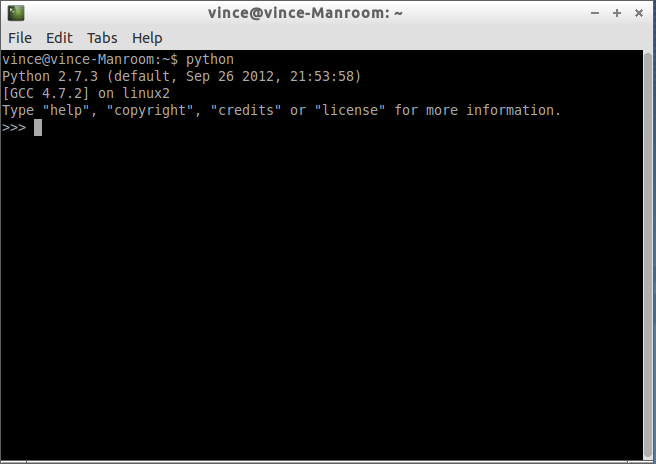 Screenshot of terminal on Lubuntu