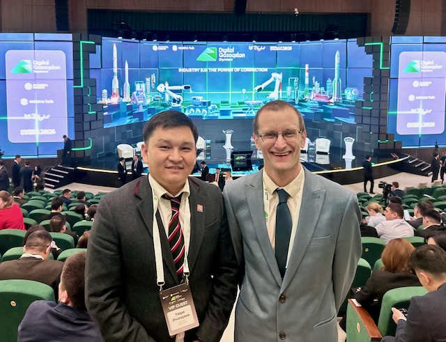 Talgat and I at the Digital Forum Kazakhstan
